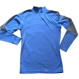 Men's Long-Sleeved Under Armour Compression Shirt - Large Blue